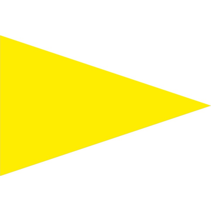 Beach safety flag yellow