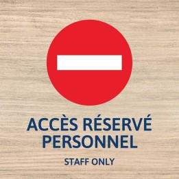 Accès réservé au personnel