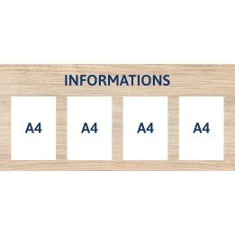 Info clip panel 4 x A4 portrait