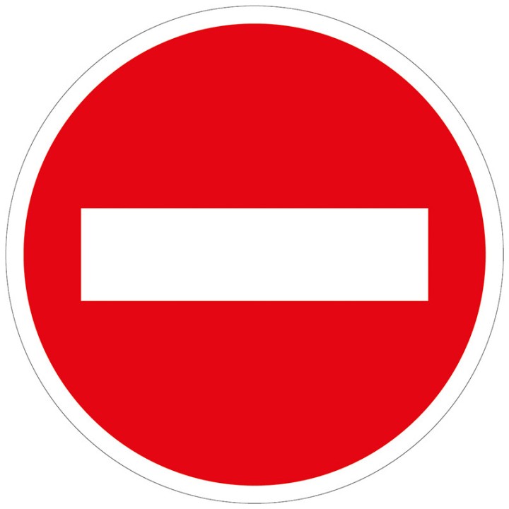 No entry sign