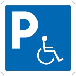 Panneau Emplacement parking handicapé