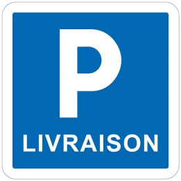 Delivery parking space sign