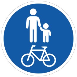 Carril bici y peatones