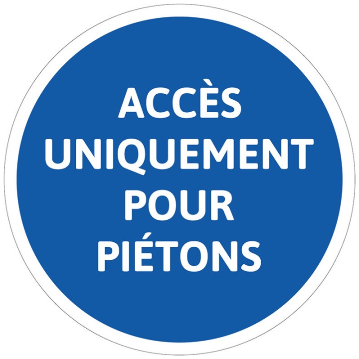 Panel Acceso solo para peatones
