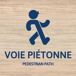 Pedestrian path sign