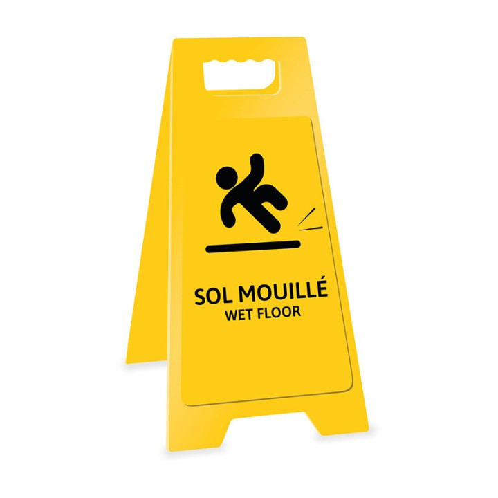Slippery floor marker