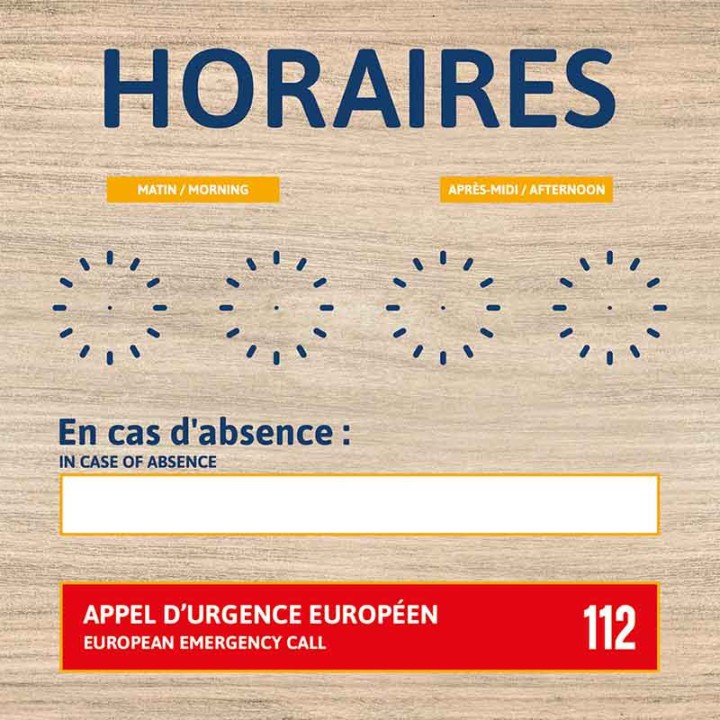 Horario de apertura de Recepción
