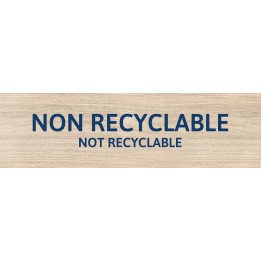 Panneau Non-recyclable