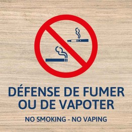Interdiction de fumer et de vapoter
