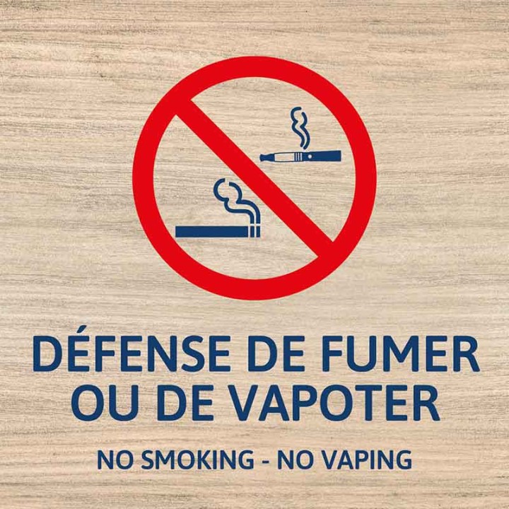 Interdiction de fumer et de vapoter