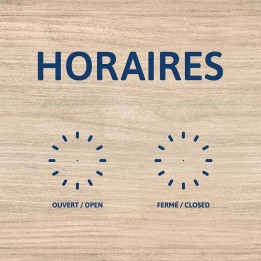 Horaires - 2 horloges (avec aiguilles mobiles)