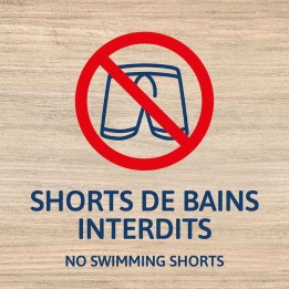 Short de bain interdit