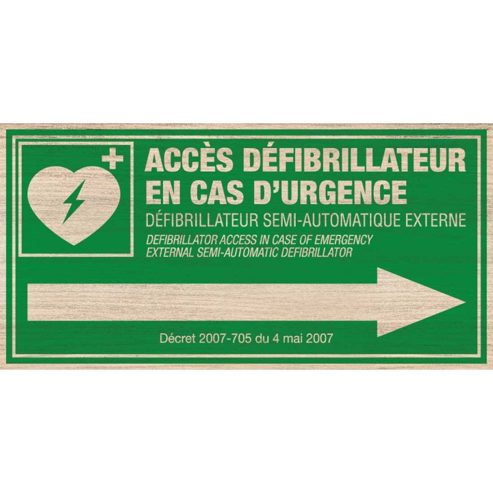 Defibrillator directional right