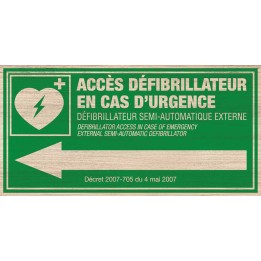 Directionnel défibrilateur à gauche