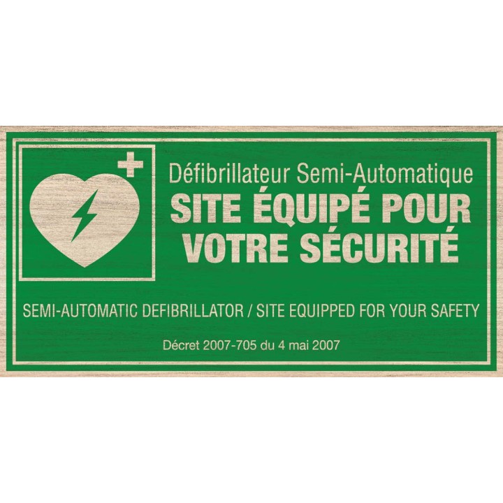 Defibrillator on site