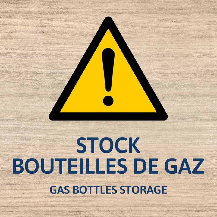 Stock bouteilles de gaz
