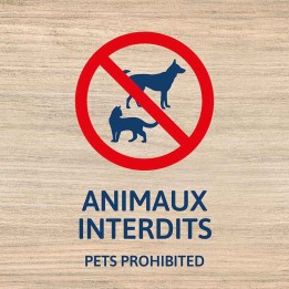 Animaux interdits