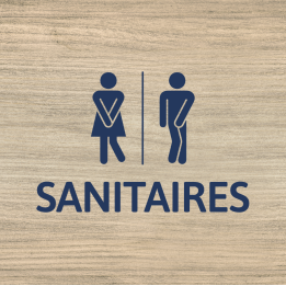 Panneau sanitaires au format carré