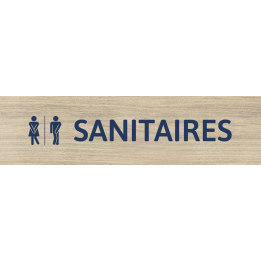 Panneau sanitaires au format paysage