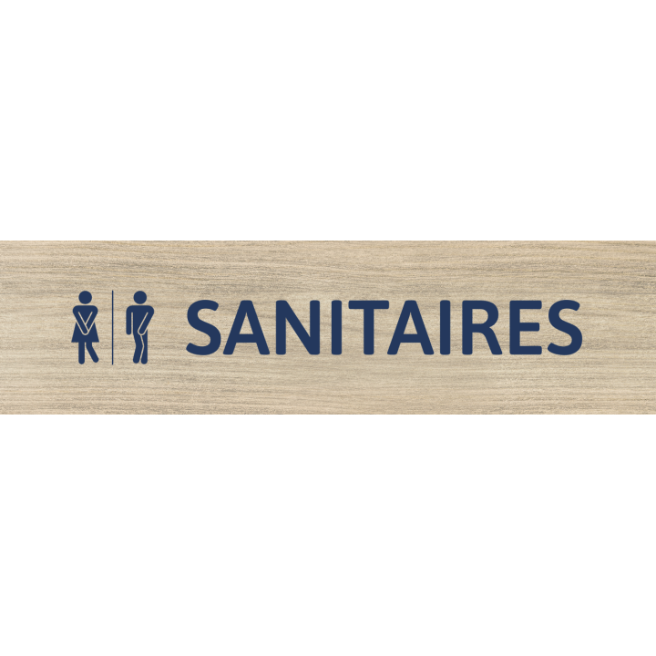 Panneau sanitaires au format paysage