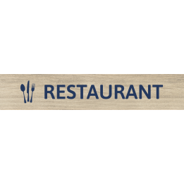 Panneau Restaurant au format paysage