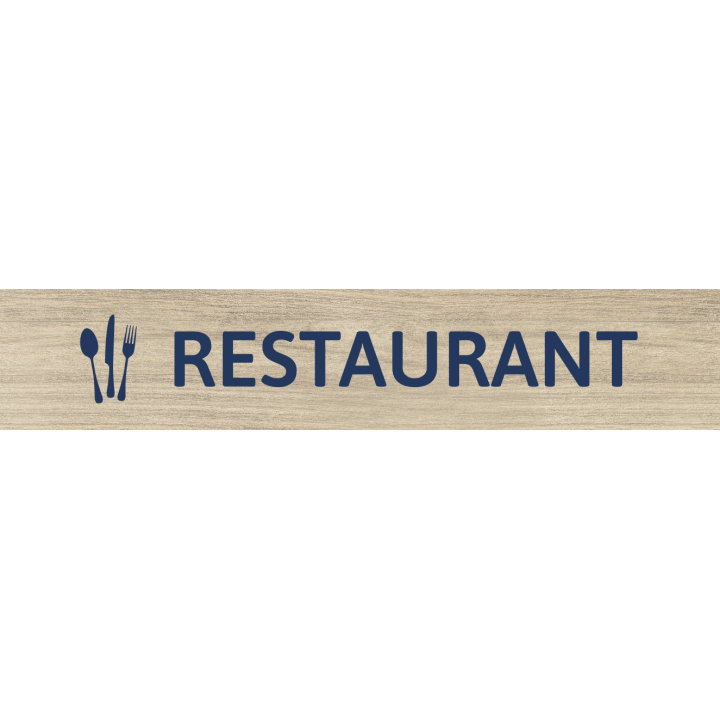 Panneau Restaurant au format paysage