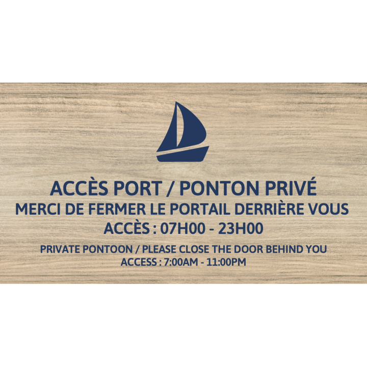 Accès port / ponton