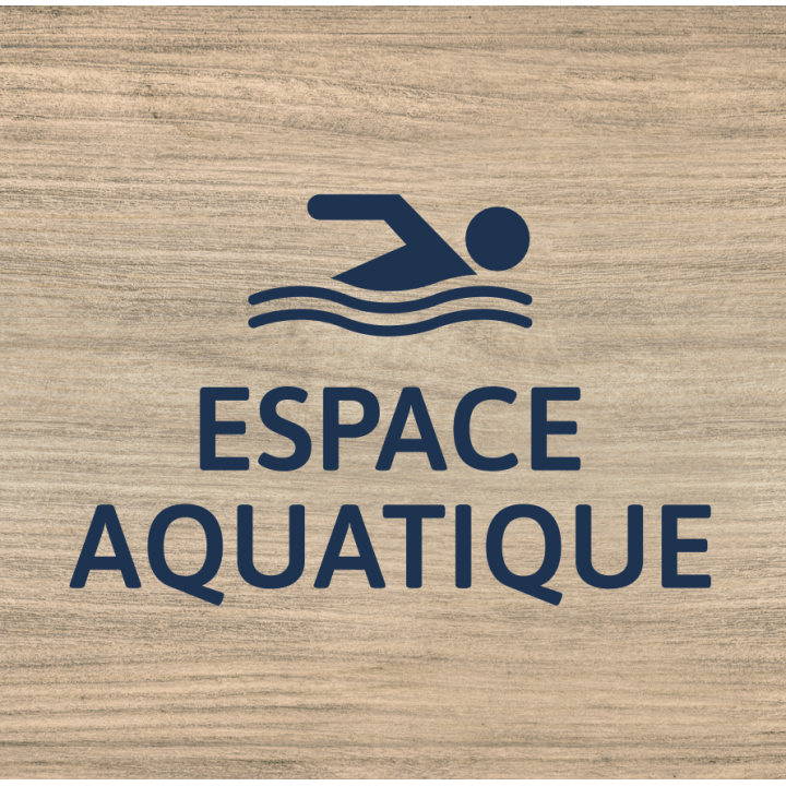Panneau Espace Aquatique au format carré
