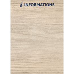 Panneau informations au format portrait