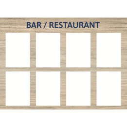 Cartel para bar/restaurante