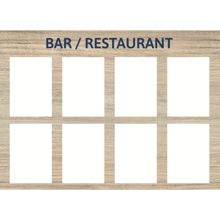 Cartel para bar/restaurante