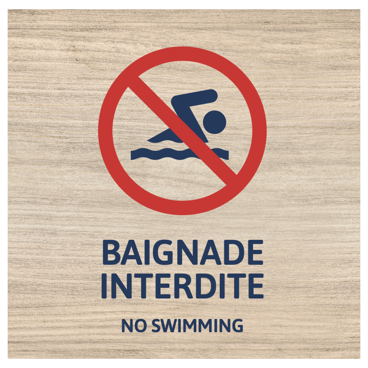 Panneau Baignade interdite