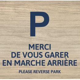 Panneau Stationnement en marche arrière