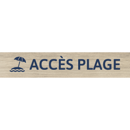 Panneau Accès plage