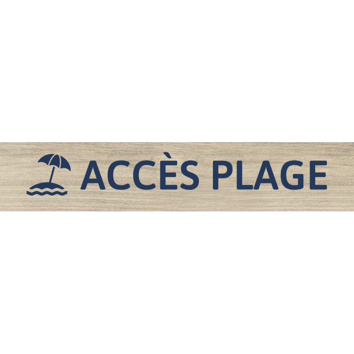Panneau Accès plage