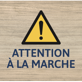 Panneau Attention à la marche