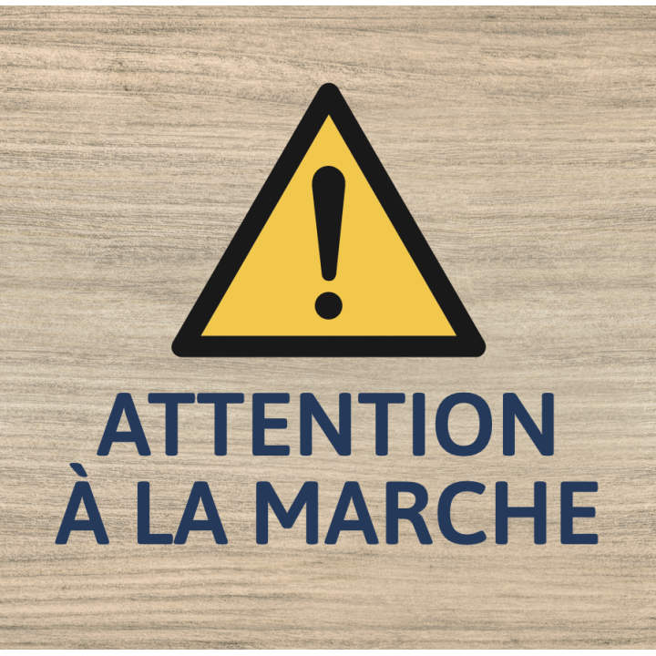 Panneau Attention à la marche