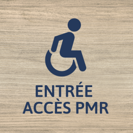 Panneau Entrée accessible PMR