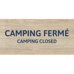 Panneau Camping fermé