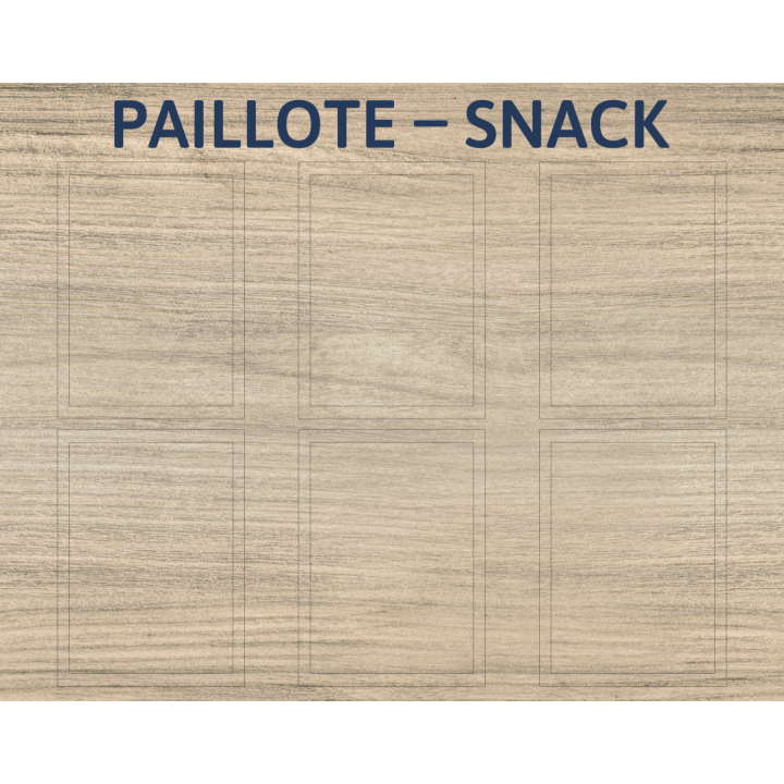 Panneau d'affichage Paillote / Snack