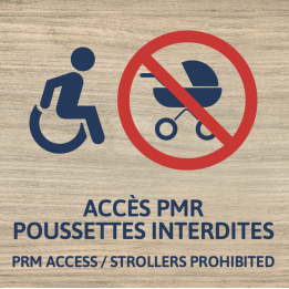 Panneau Poussettes interdites