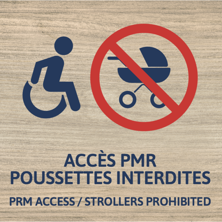 Panneau Poussettes interdites