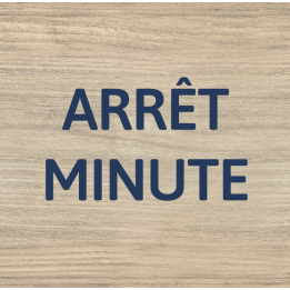 Panneau Arrêt minute