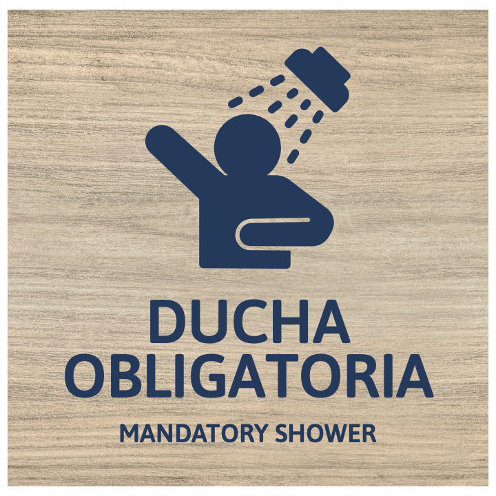Shower mandatory