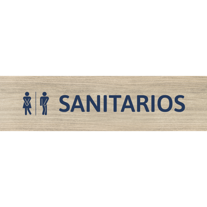 Panneau sanitaires au format paysage